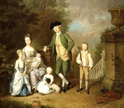Portrett av Wallace-familien (olje på lerret) av John Thomas Seton