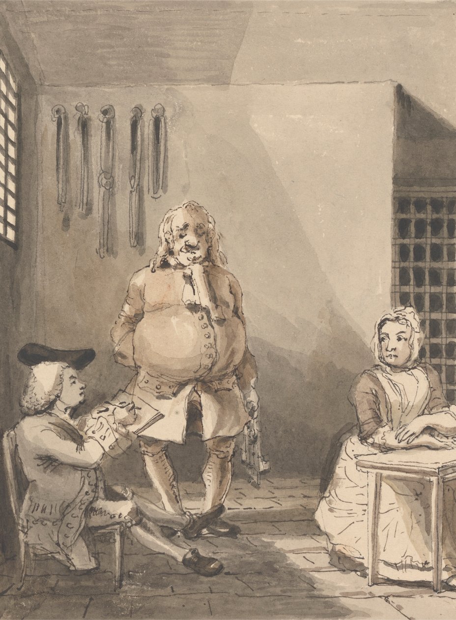Hogarth-tegning Sarah Malcolm av John Thomas Smith