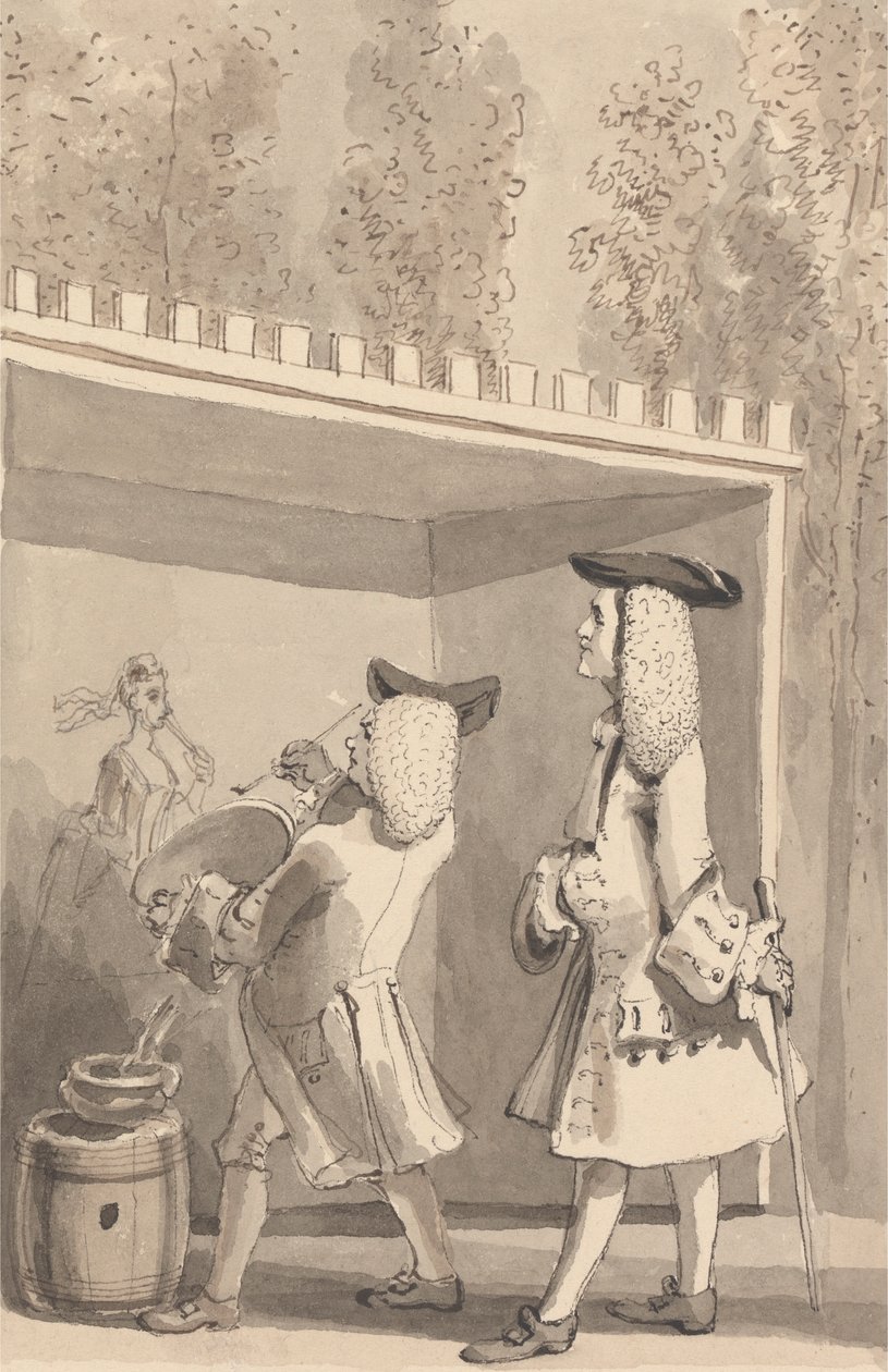 Hogarth-maleri i Vauxhall Gardens i nærvær av Jonathan Tyers av John Thomas Smith