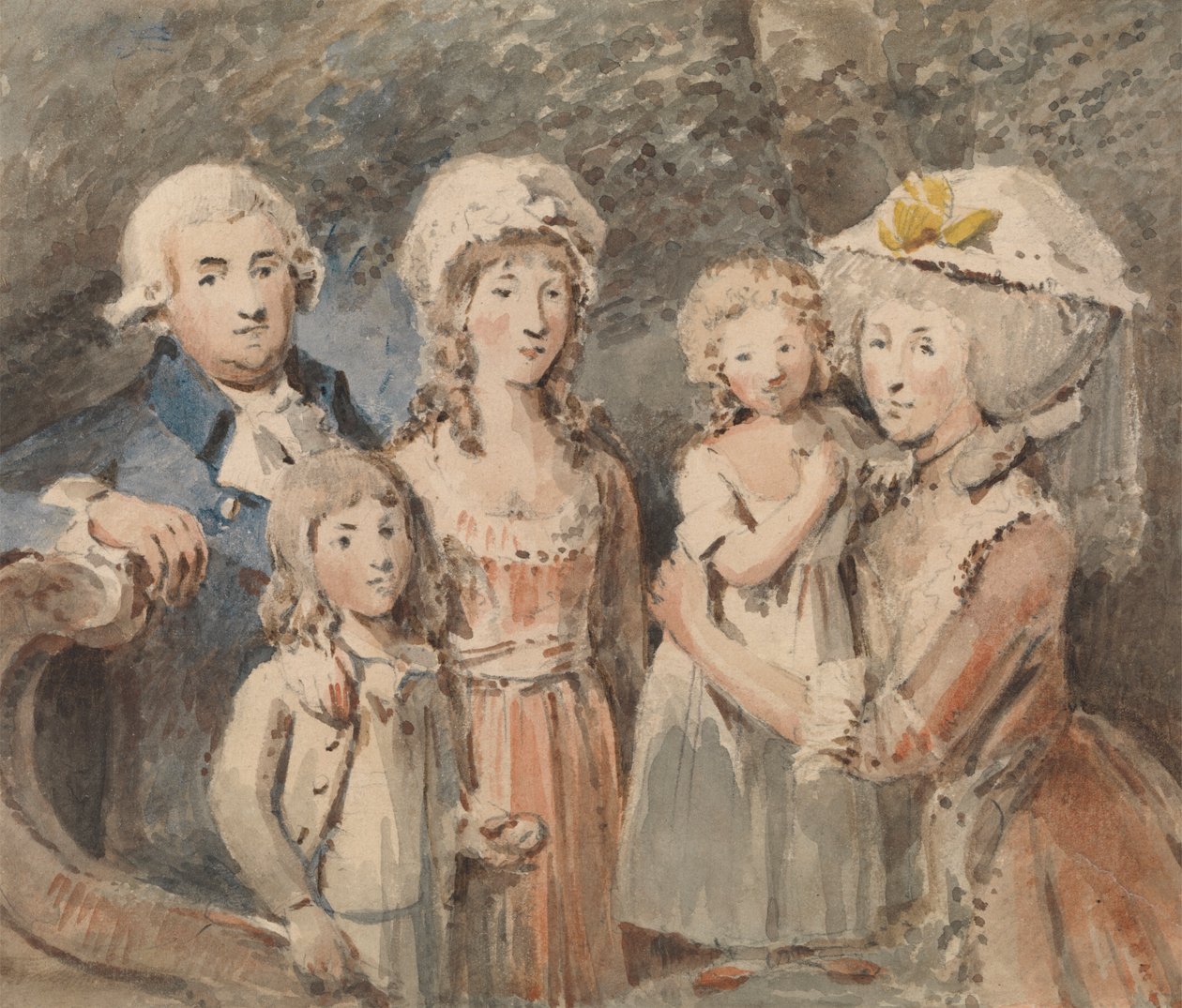 James Boswell og hans familie av John Thomas Smith