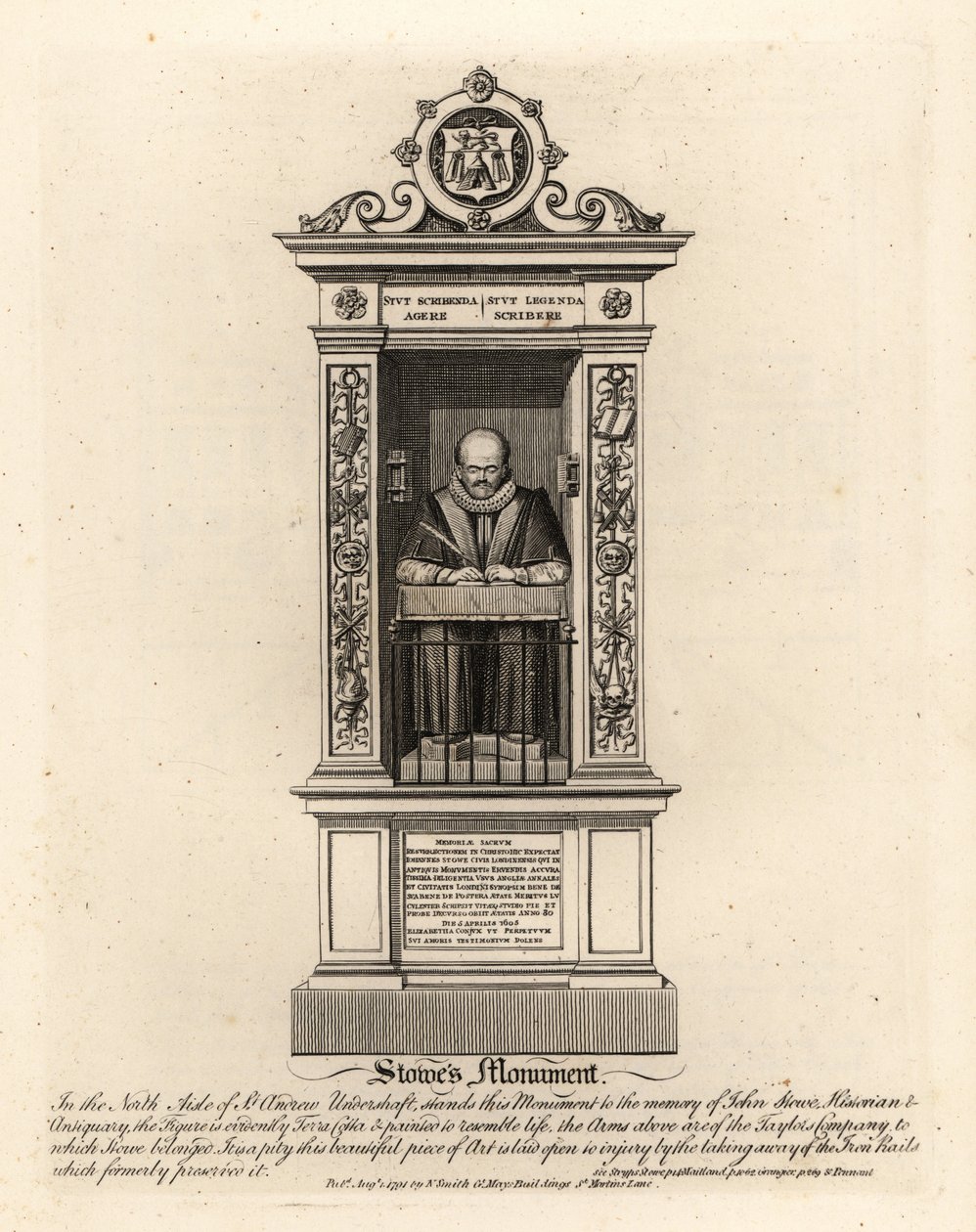 John Stowe, historiker og antikvar av John Thomas Smith