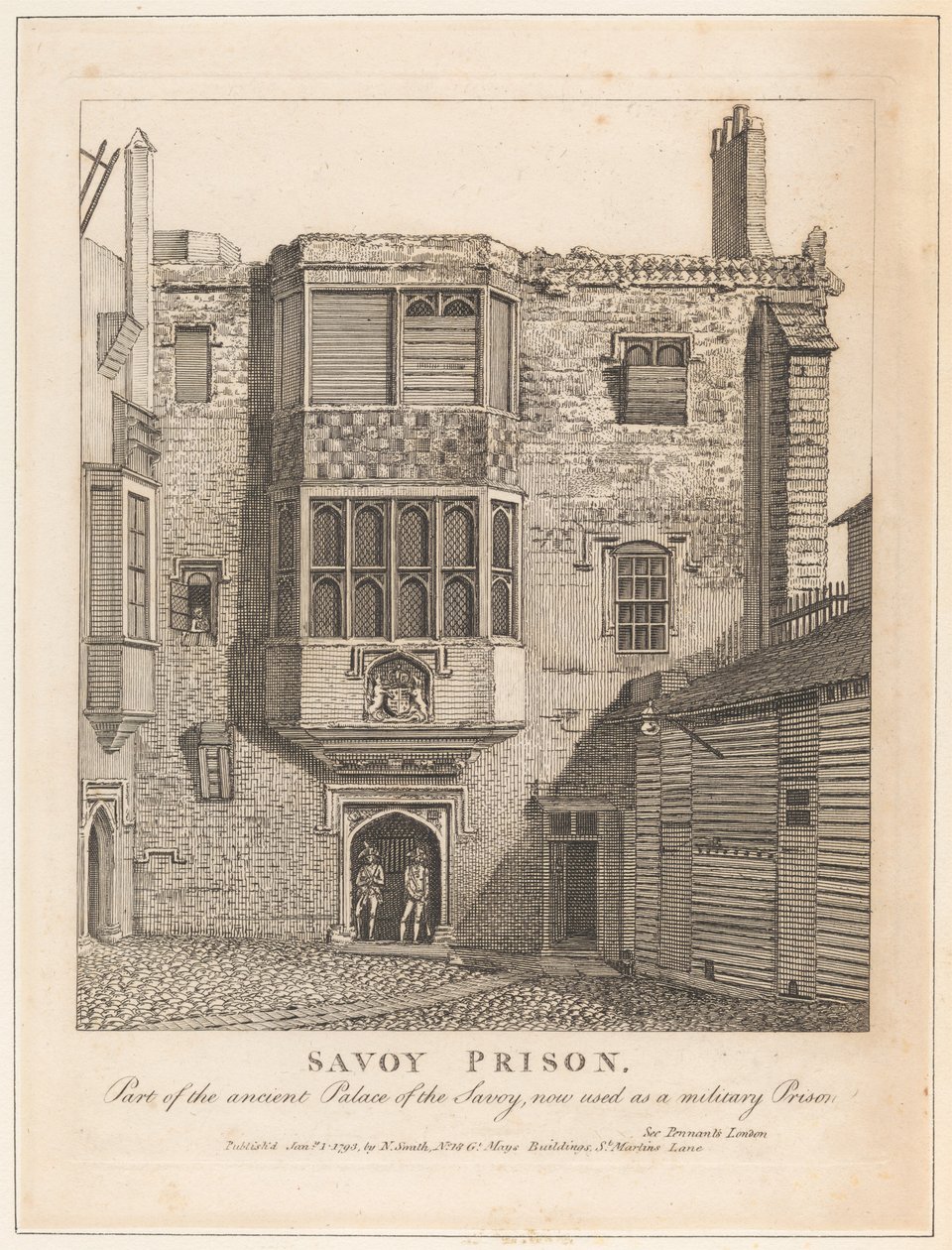 Savoy-fengselet av John Thomas Smith