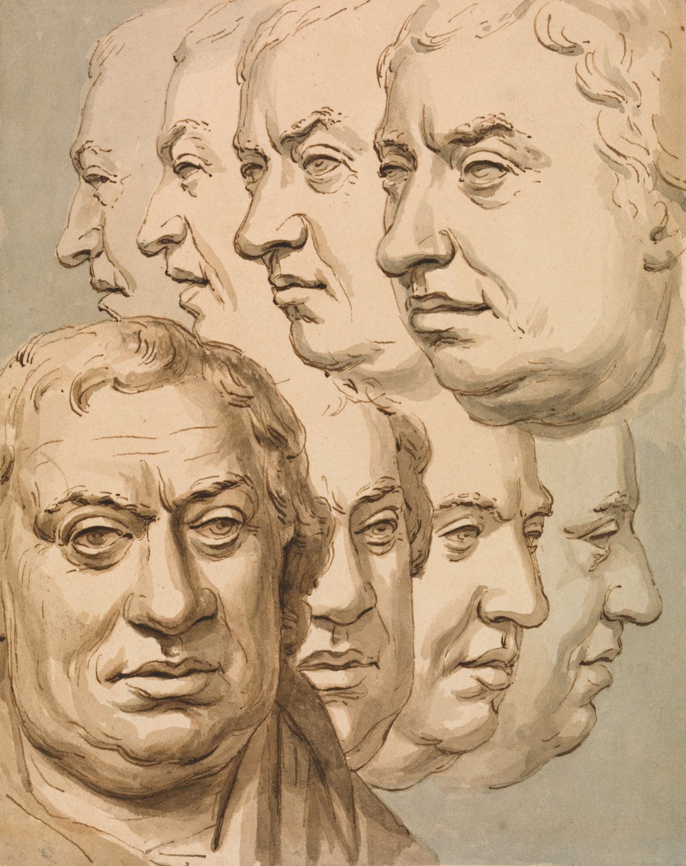 Studier etter bysten av Samuel Johnson av John Thomas Smith