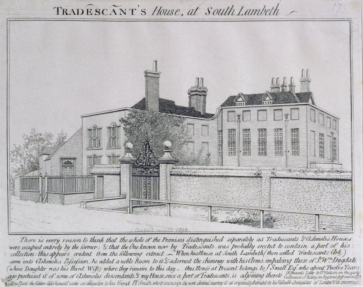 Utsikt over Turret House, Lambeth, 1798 av John Thomas Smith