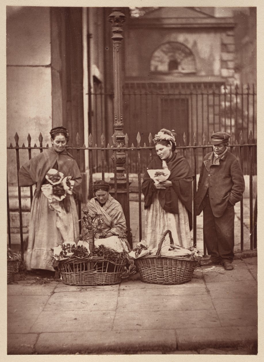 Covent Garden Flower Women av John Thomson
