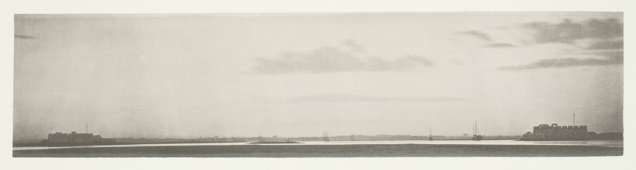 Hoi-How, den foreslåtte nye traktathavnen, øya Hainan, ca. 1868. av John Thomson