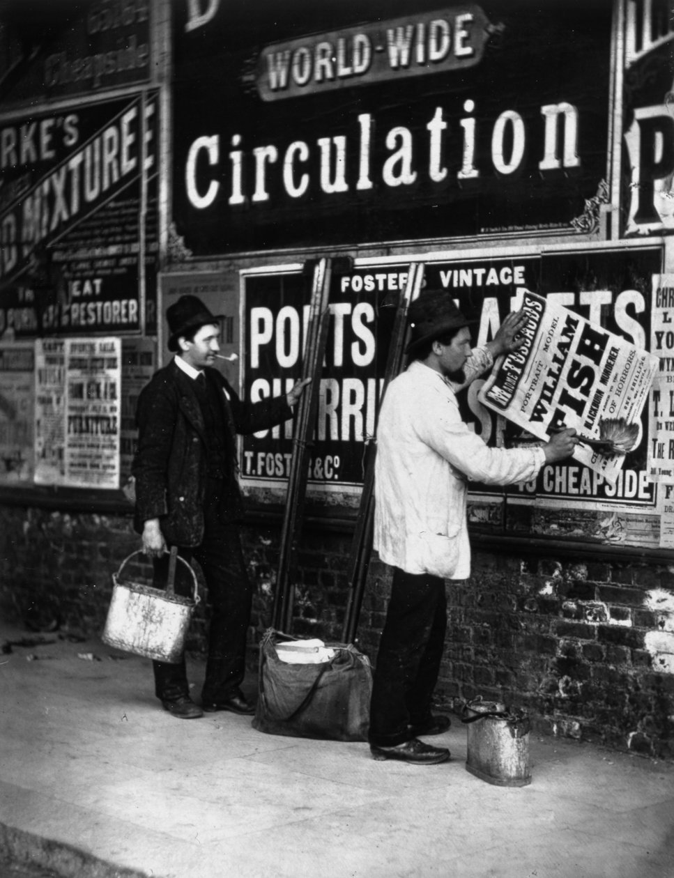 Street Advertising, fra 'Street Life in London', av J. Thomson og Adolphe Smith av John Thomson