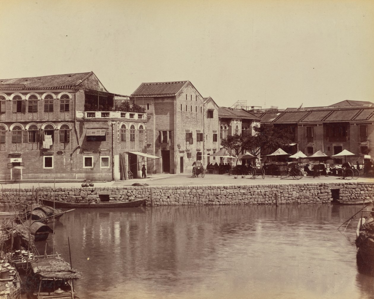 The Bund, Macao av John Thomson