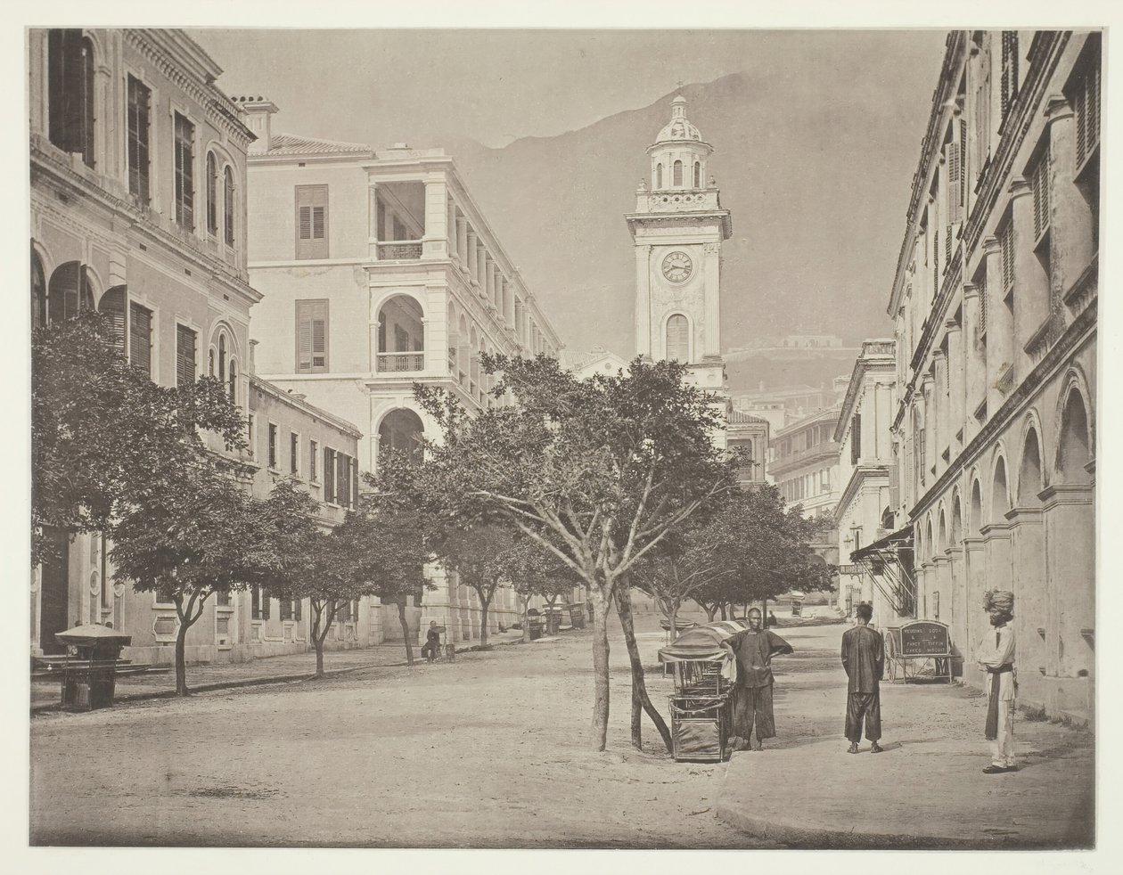 Klokketårnet, Hong-Kong, ca. 1868. av John Thomson