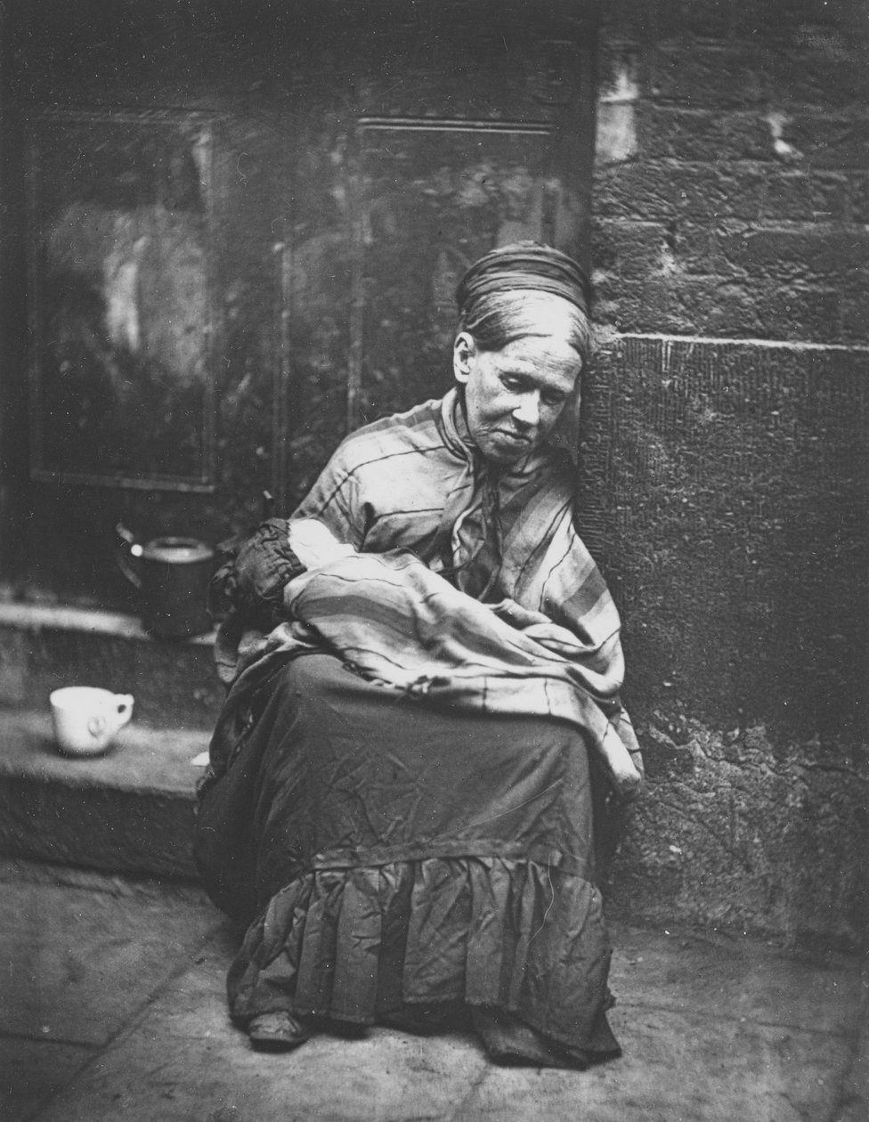 The Crawlers, fra Street Life i London, av J. Thomson og Adolphe Smith, 1877 av John Thomson
