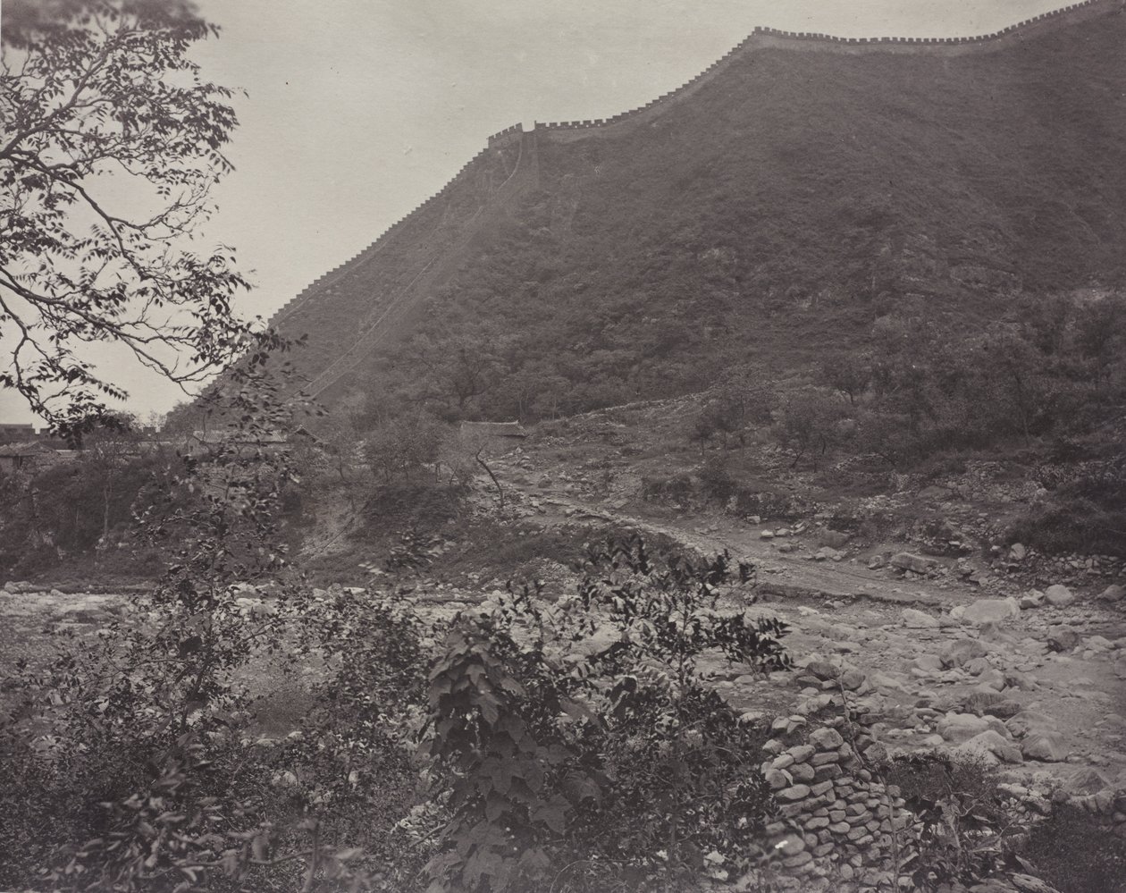 Utsikt over den kinesiske mur, ca. 1871. av John Thomson