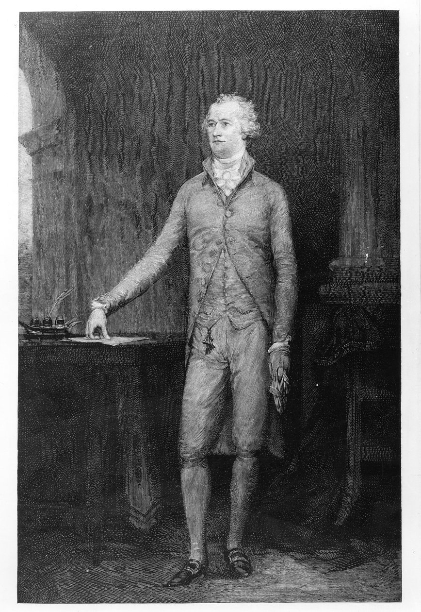 Alexander Hamilton, etter maleriet i 1792 av John Trumbull