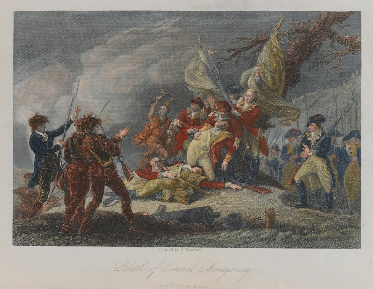 General Montgomerys død, 1775 av John Trumbull