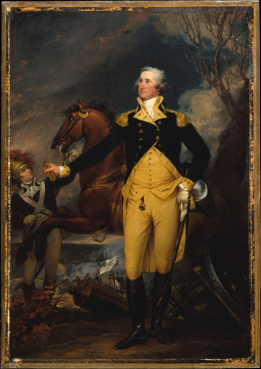 George Washington vor der Schlacht von Trenton av John Trumbull