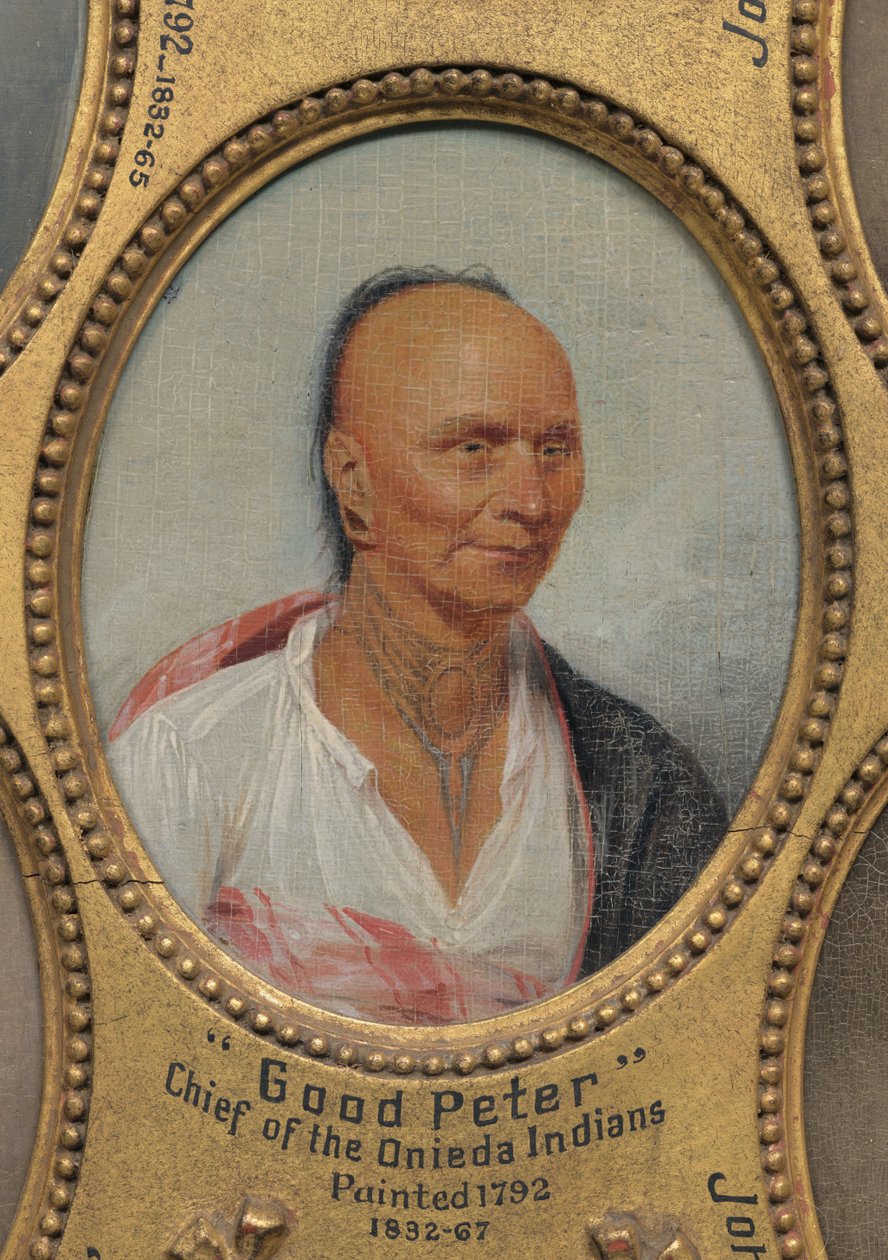 „Guter Peter“, Häuptling der Oneida-Indianer (ca. 1717-1793) av John Trumbull