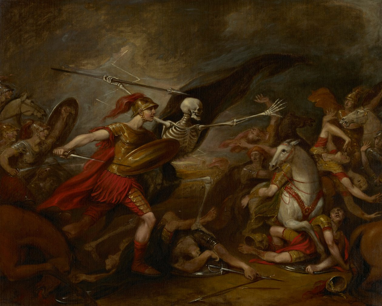 Joshua i slaget ved Ai - deltatt av døden av John Trumbull