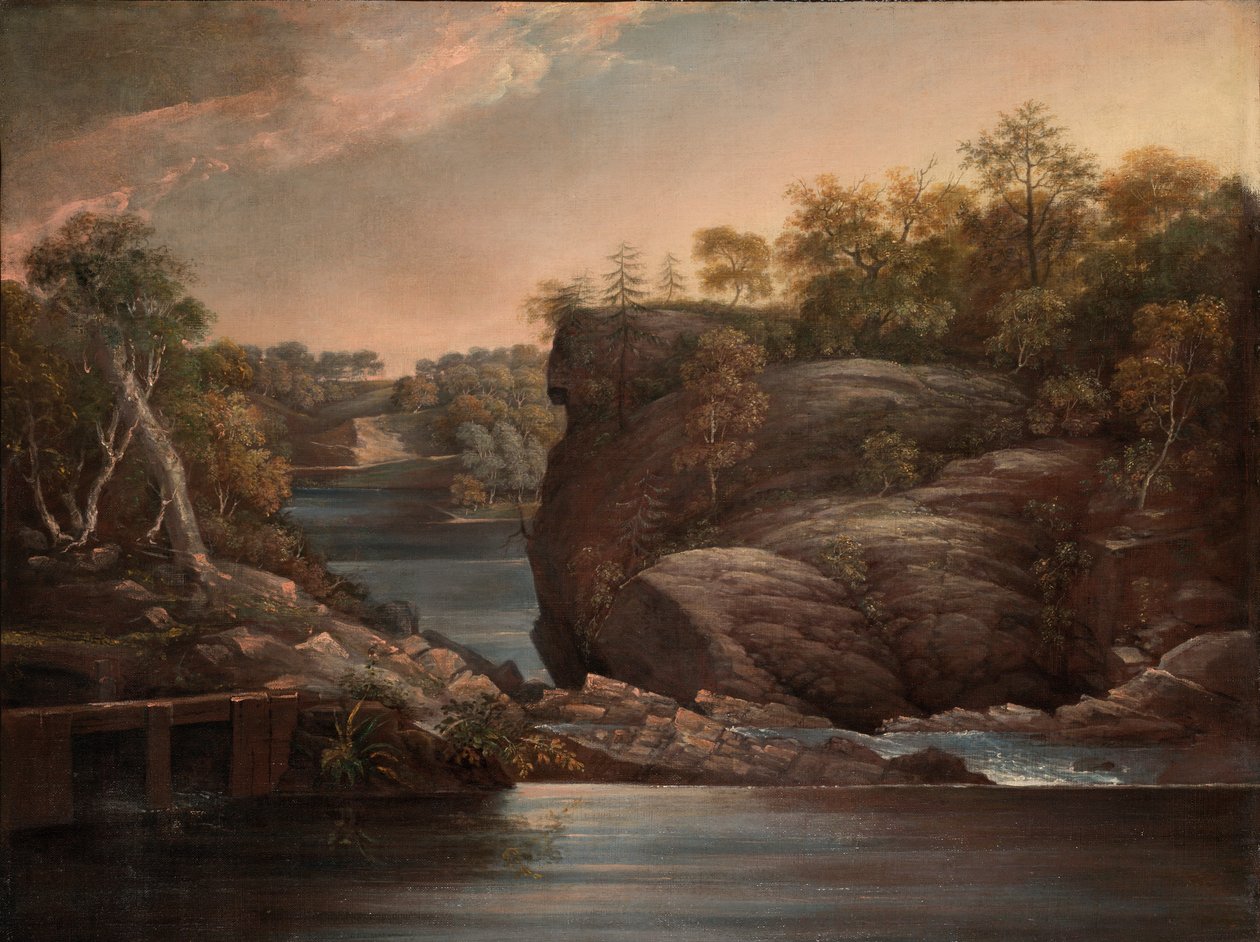 Norwich Falls (eller The Falls of the Yantic at Norwich) av John Trumbull
