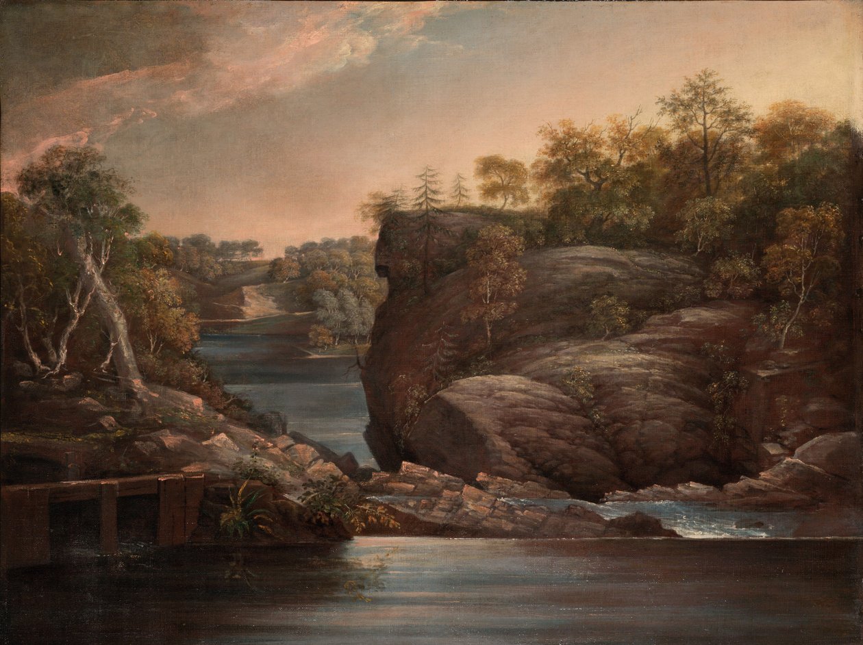 Norwichfallene (eller Yantic-fallene ved Norwich) av John Trumbull