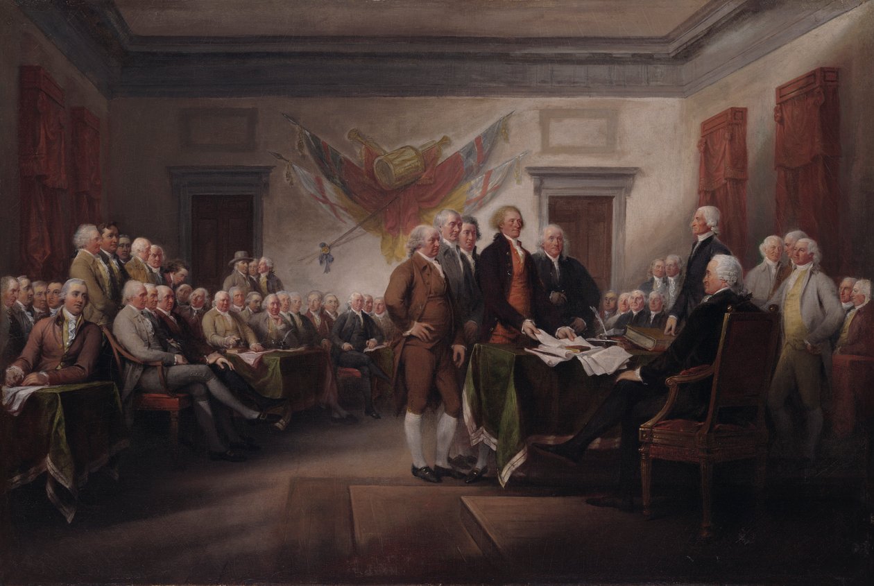 Uavhengighetserklæringen, 4. juli 1776 av John Trumbull