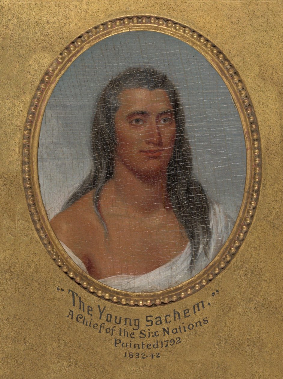 Der junge Sachem, ein Häuptling der Sechs Nationen av John Trumbull