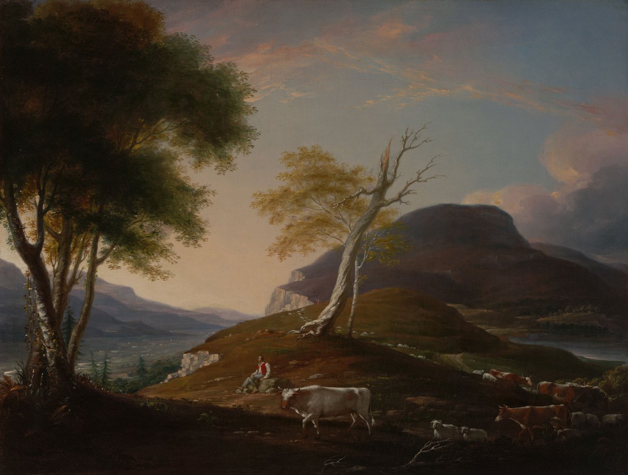 Utsikt over West Mountain nær Hartford av John Trumbull