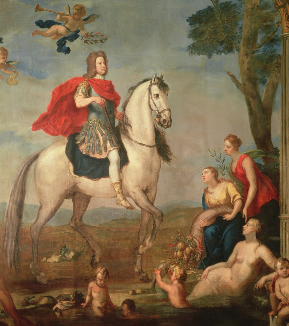 George I på hesteryggen av John Vanderbanck