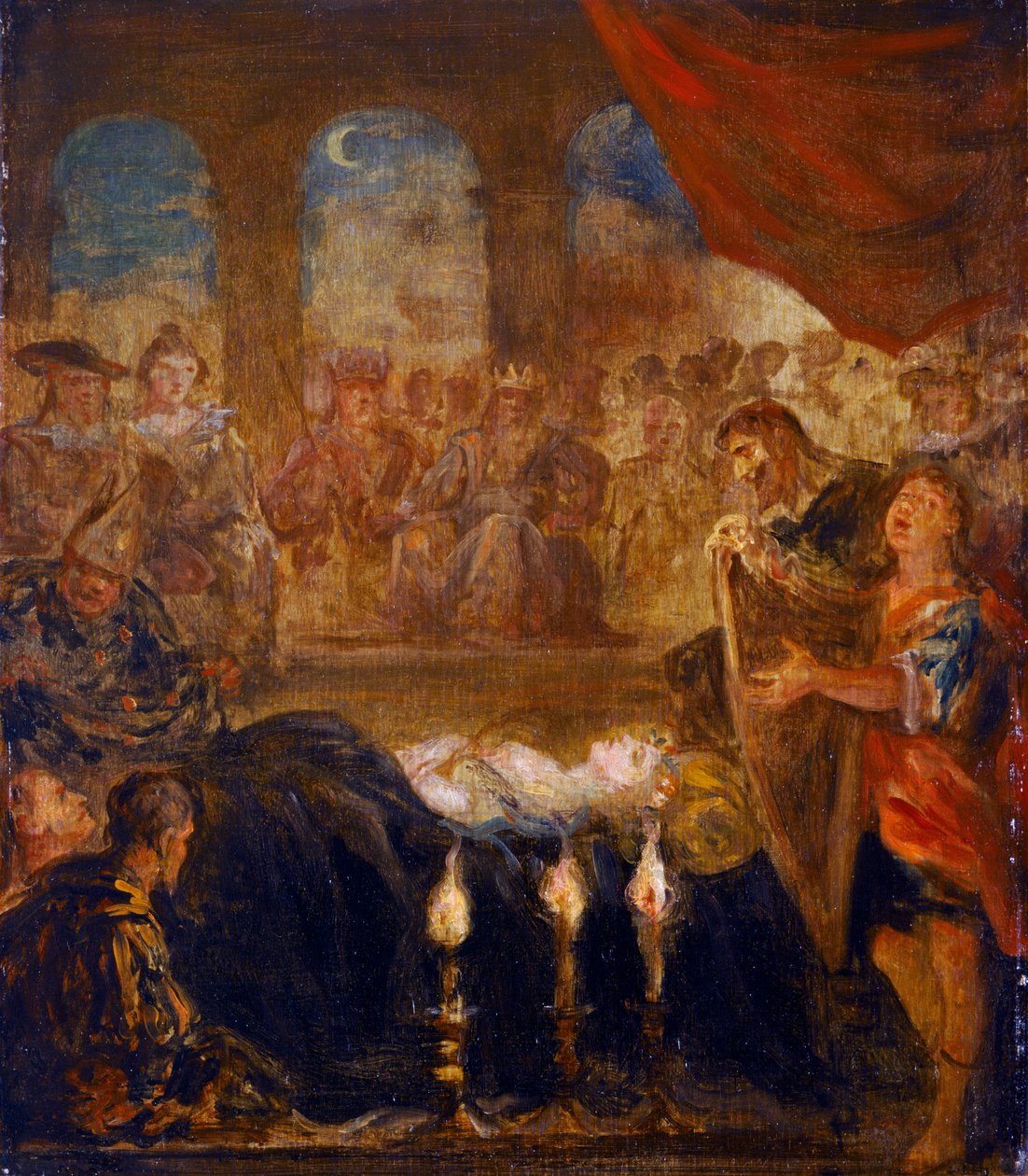 Don Quijote and the Damsel on the Bier (olje på lerret) av John Vanderbank