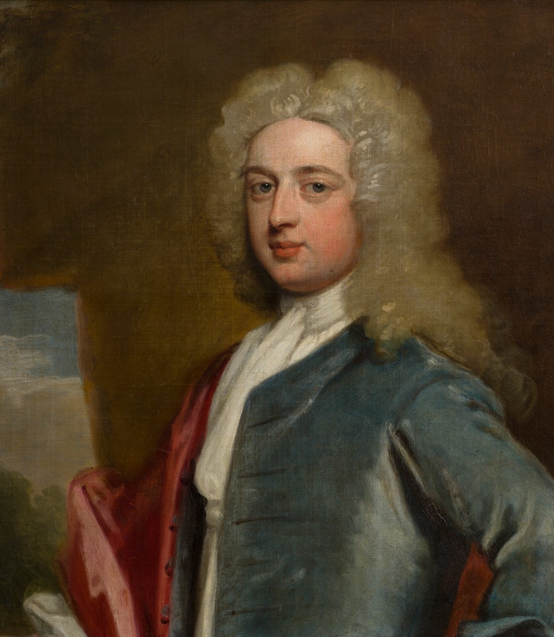 Portrett av Sir Orlando Bridgeman, 4. Bt (1695-1764), ca. 1715-39 (olje på lerret) av John Vanderbank