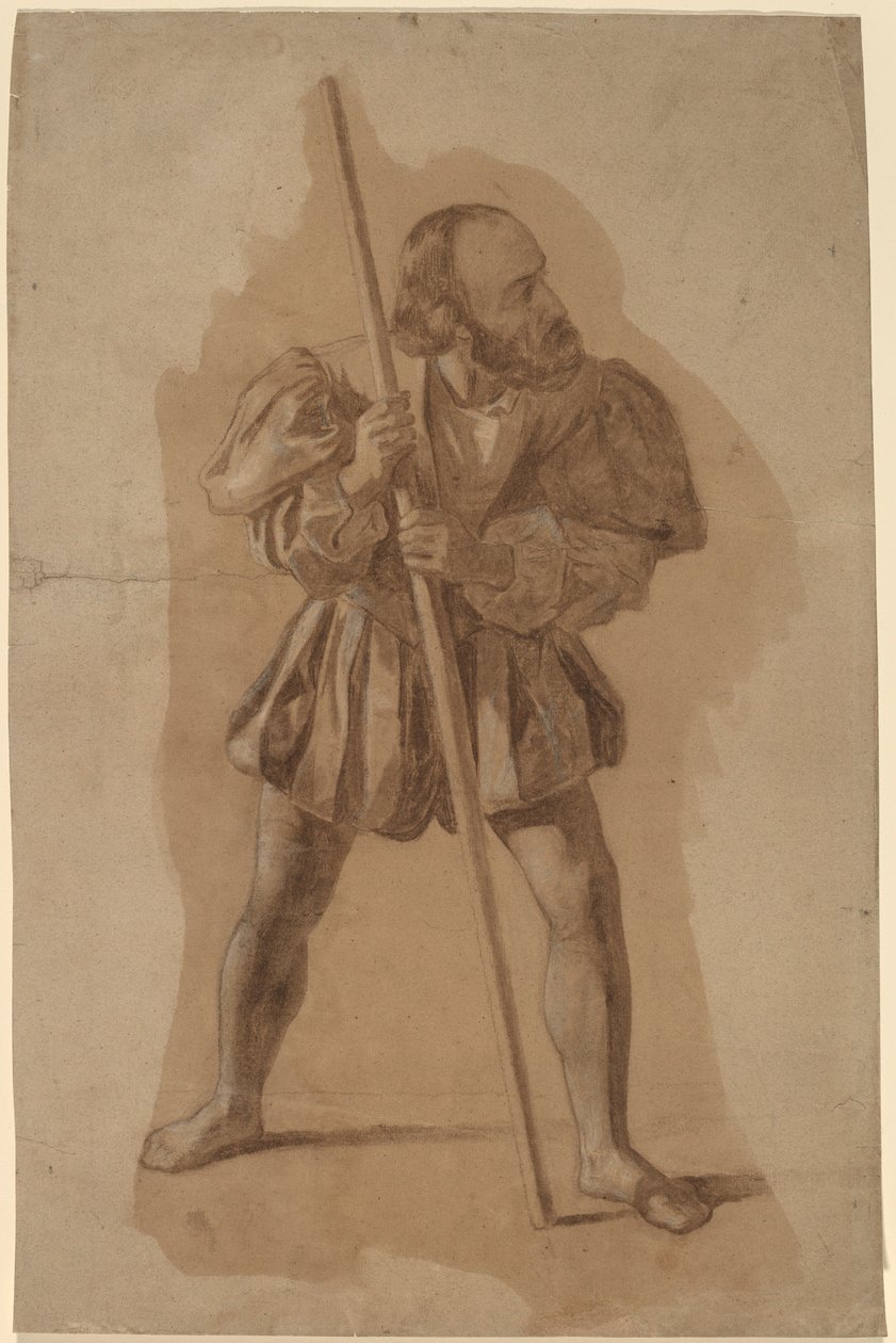 Figurkostymestudie for Columbus Mural, Washington, D.C. av John Vanderlyn