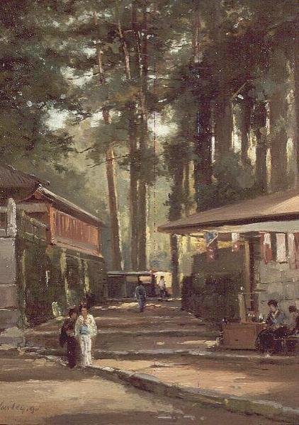 Japansk gatescene av John Varley