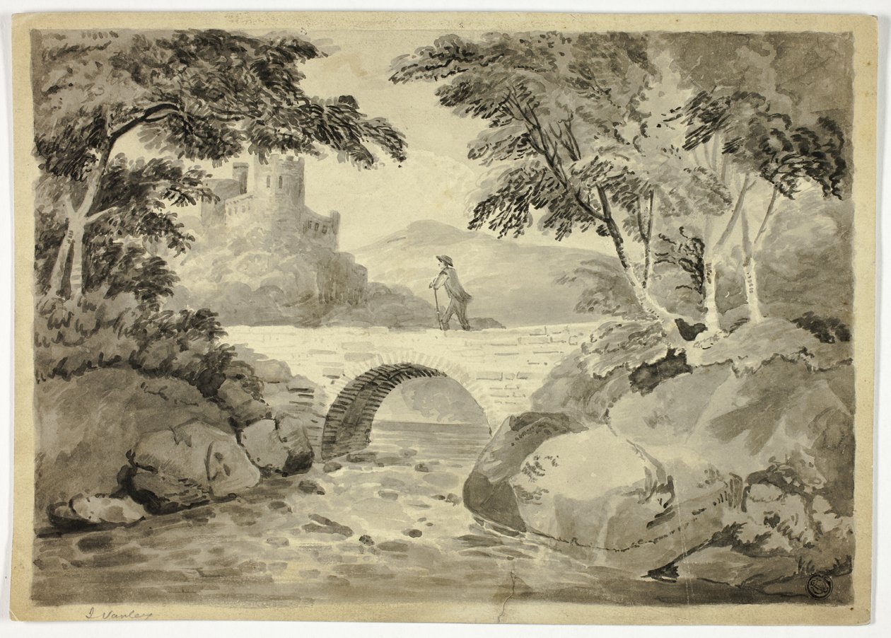 Kidwelly Castle, Sør-Wales av John Varley