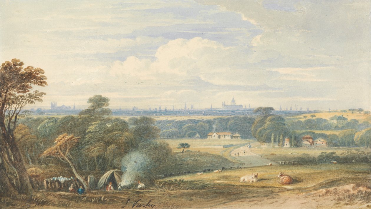 London fra sørvest av John Varley