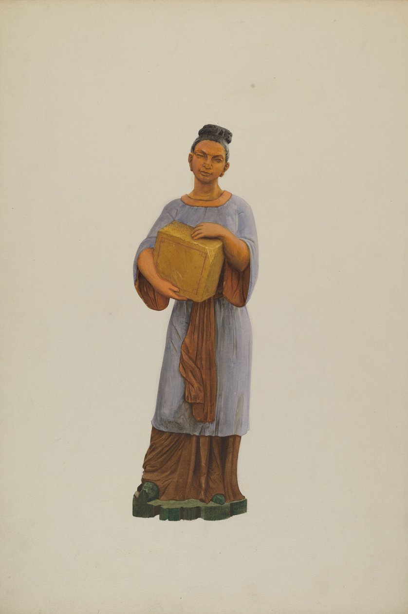 Tebutikkfigur, ca. 1938. av John W Kelleher