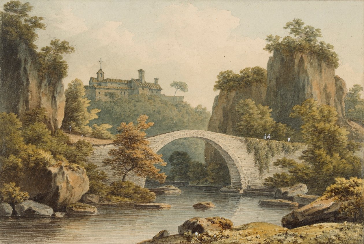 Civita Castellana, c1792-1799 av John Warwick Smith
