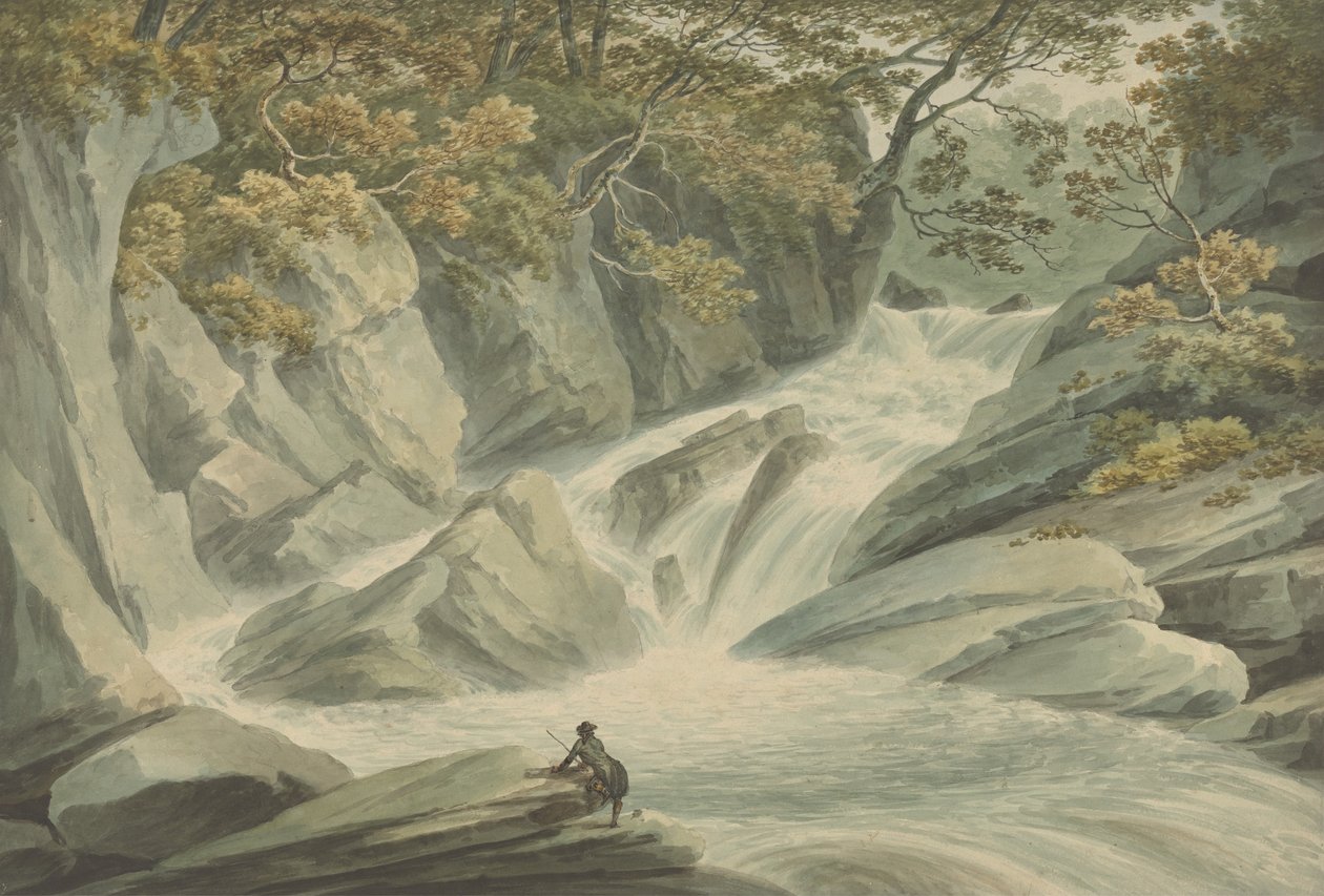 Hafod: Øvre del av kaskaden av John Warwick Smith