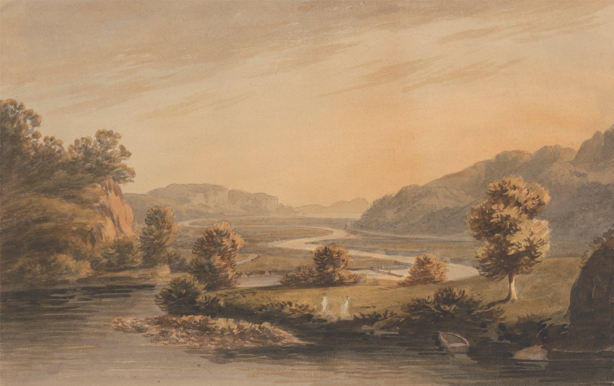 Nær Pontaberglaslyn av John Warwick Smith