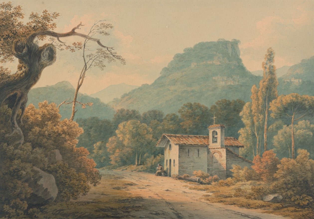 Eremitasjen i Frascati av John Warwick Smith