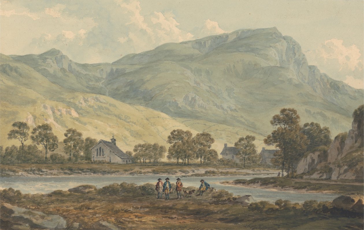 Priory of Beddgelert, Caernarfonshire av John Warwick Smith