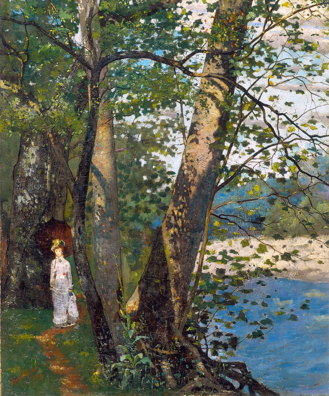 The Sycamores (Broad Ripple), ca. 1878 (olje på lerret) av John Washington Love