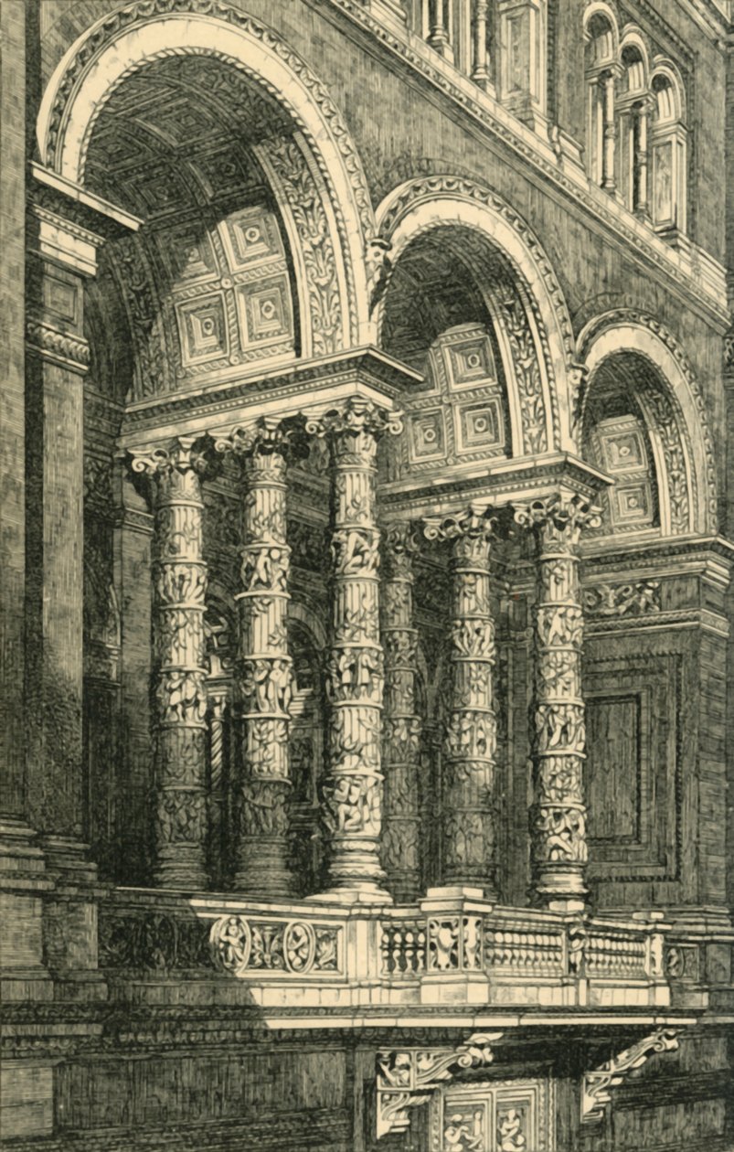 Central Recess in the Principal Quadrangle, c1860s, 1881. av John Watkins
