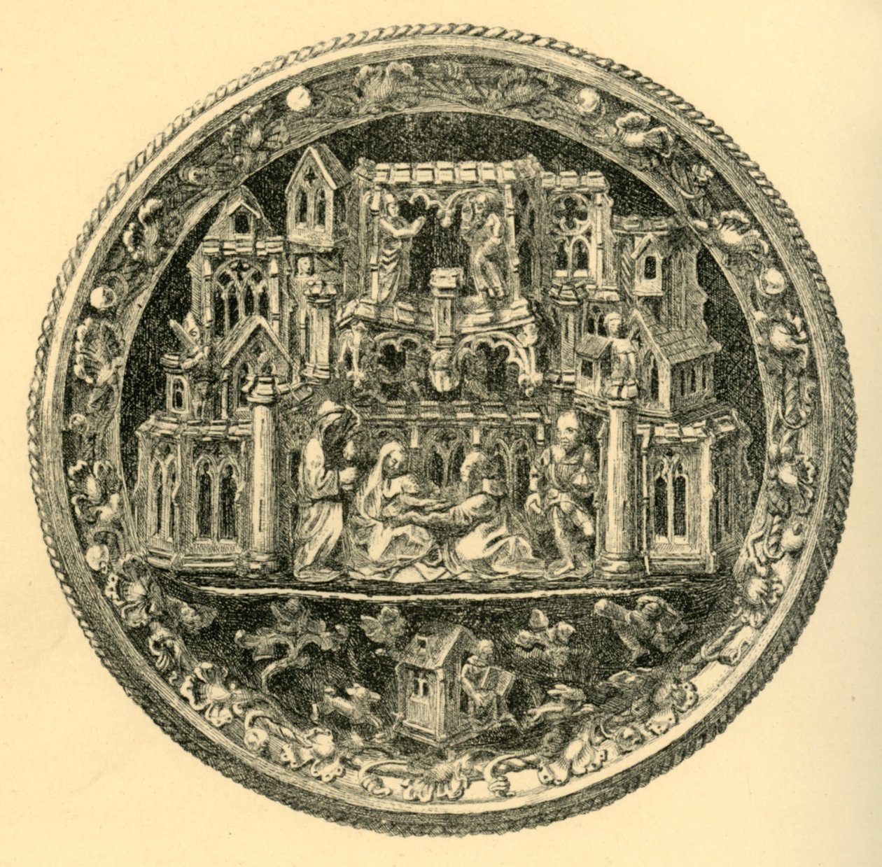 Silver Gilt Morse, midten av 1400-tallet, 1881. av John Watkins