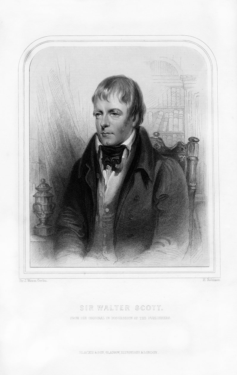 Sir Walter Scott, 1st Baronet, skotsk historisk romanforfatter og poet, 1870. av John Watson Gordon