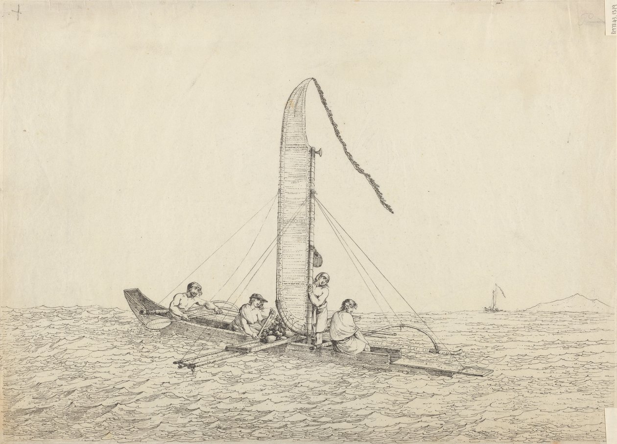 En seilkano av Otaheite av John Webber