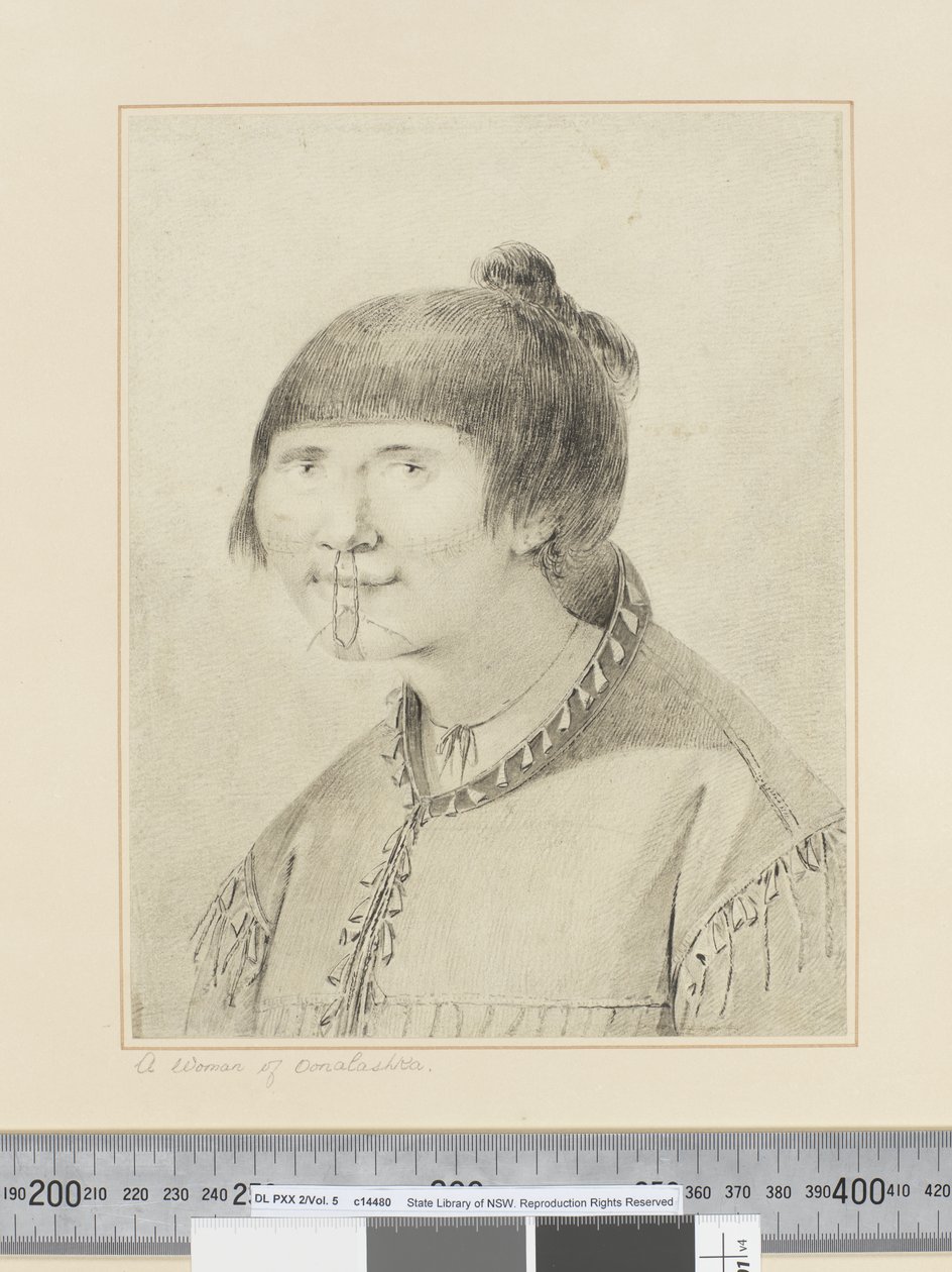 F.29 A Woman of Oonalashka, ca. 1773-84 (akvarell) av John Webber