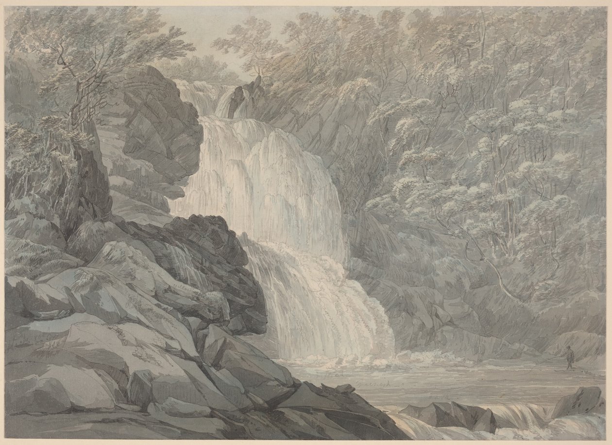 Mawddach-fallene nær Dolgelly av John Webber