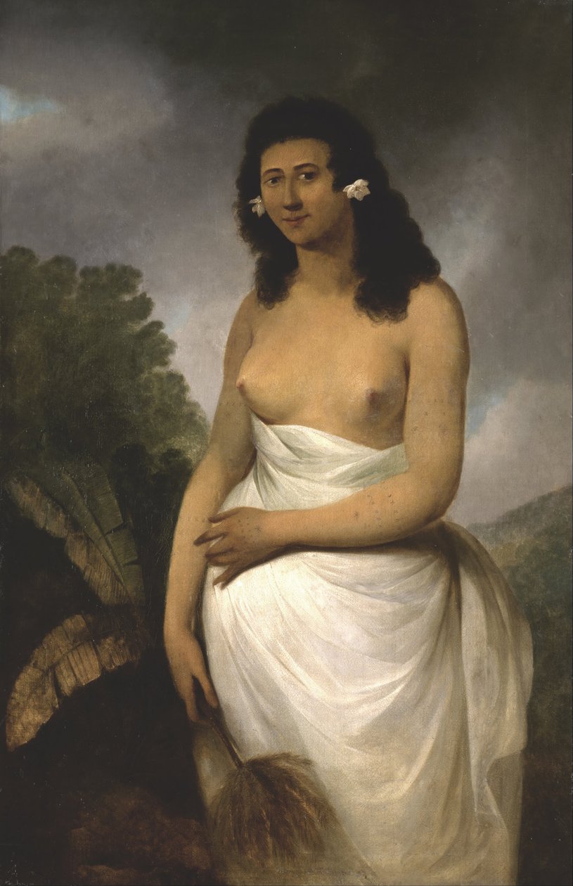 Portrett av Poedooa, datter av Orea, konge av Ulaitea, Society Islands, ca. 1783 av John Webber