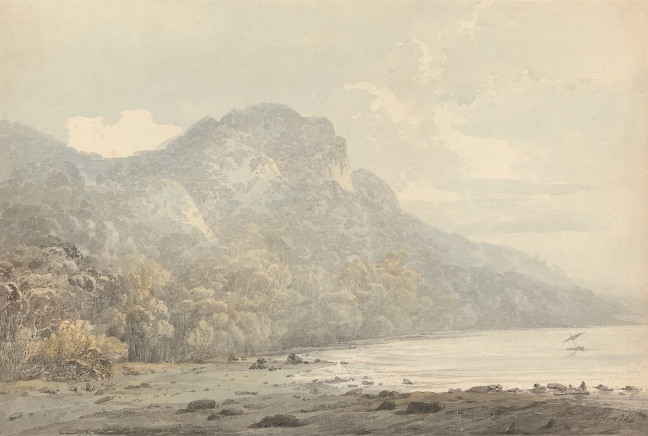 Utsikt over Cracatoa (sic), Kinahavet av John Webber