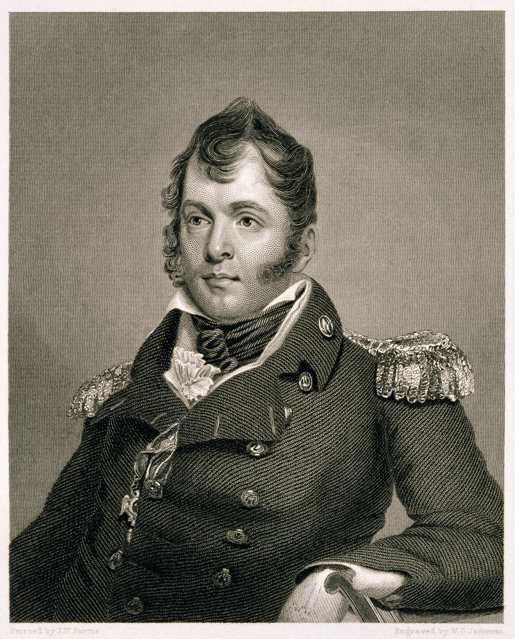 Commodore Oliver Hazard Perry (1785-1819), gravert av William G. Jackman av John Wesley Jarvis