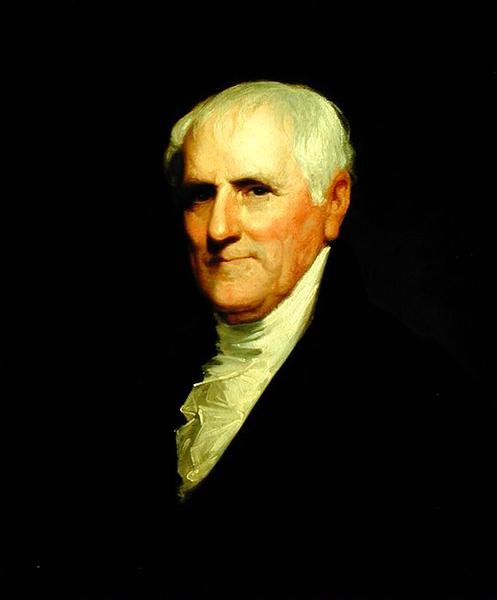 Portrett av Egbert Benson etter et maleri av Gilbert Stuart (1755-1828), ca. 1820 (olje på lerret) av John Wesley Jarvis