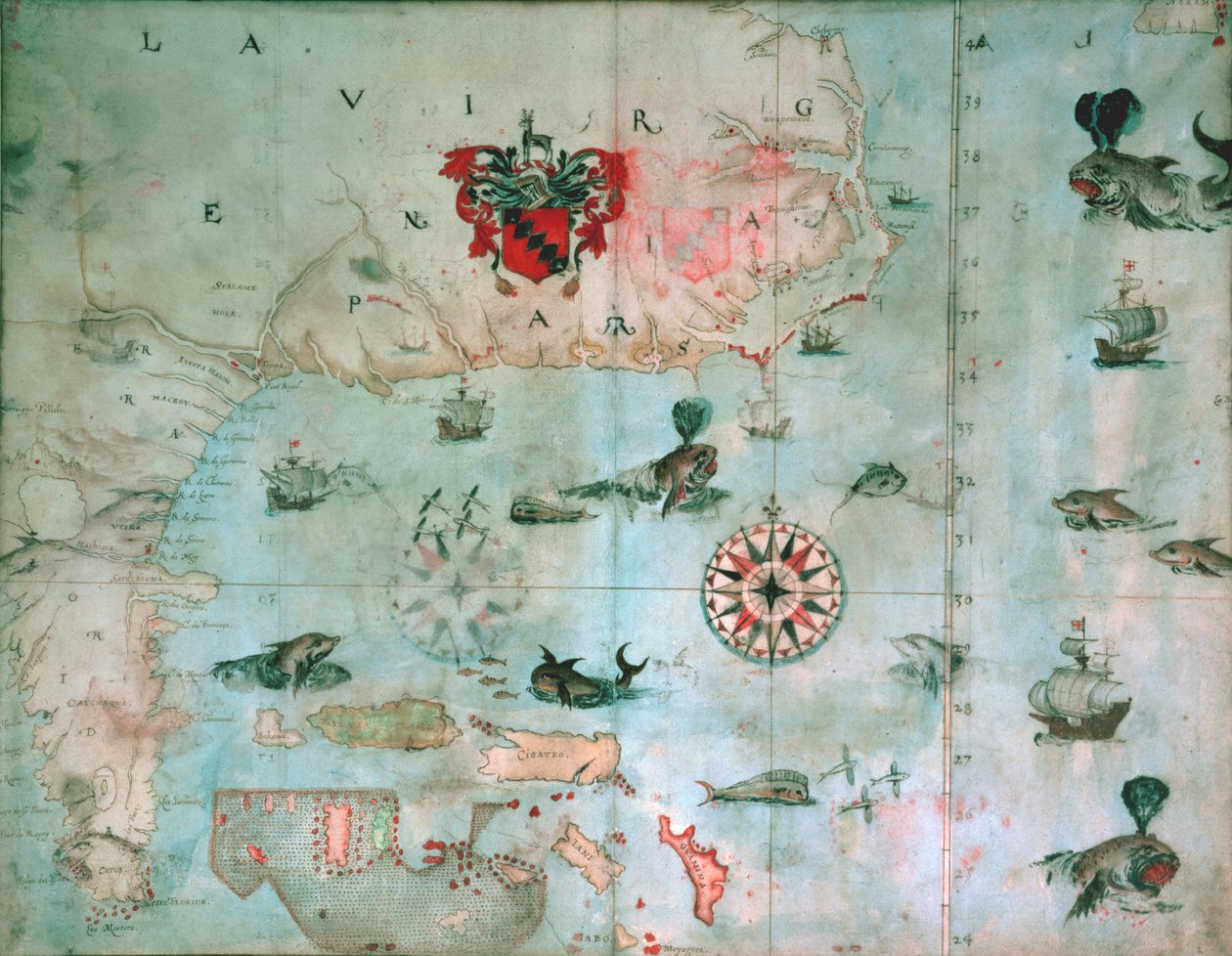 Chesapeake Bay, Florida, ca. 1585-1603 av John White